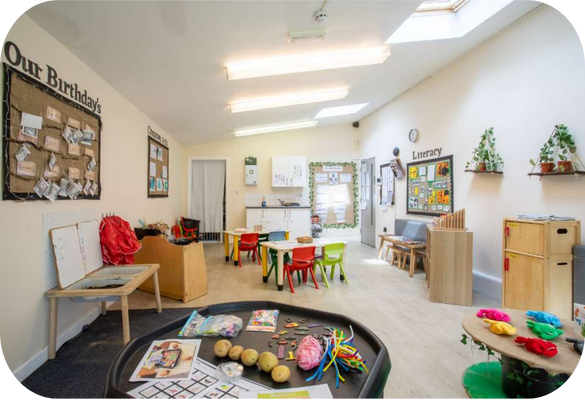 Pre-schoolers facilities at nursery in Rochdale